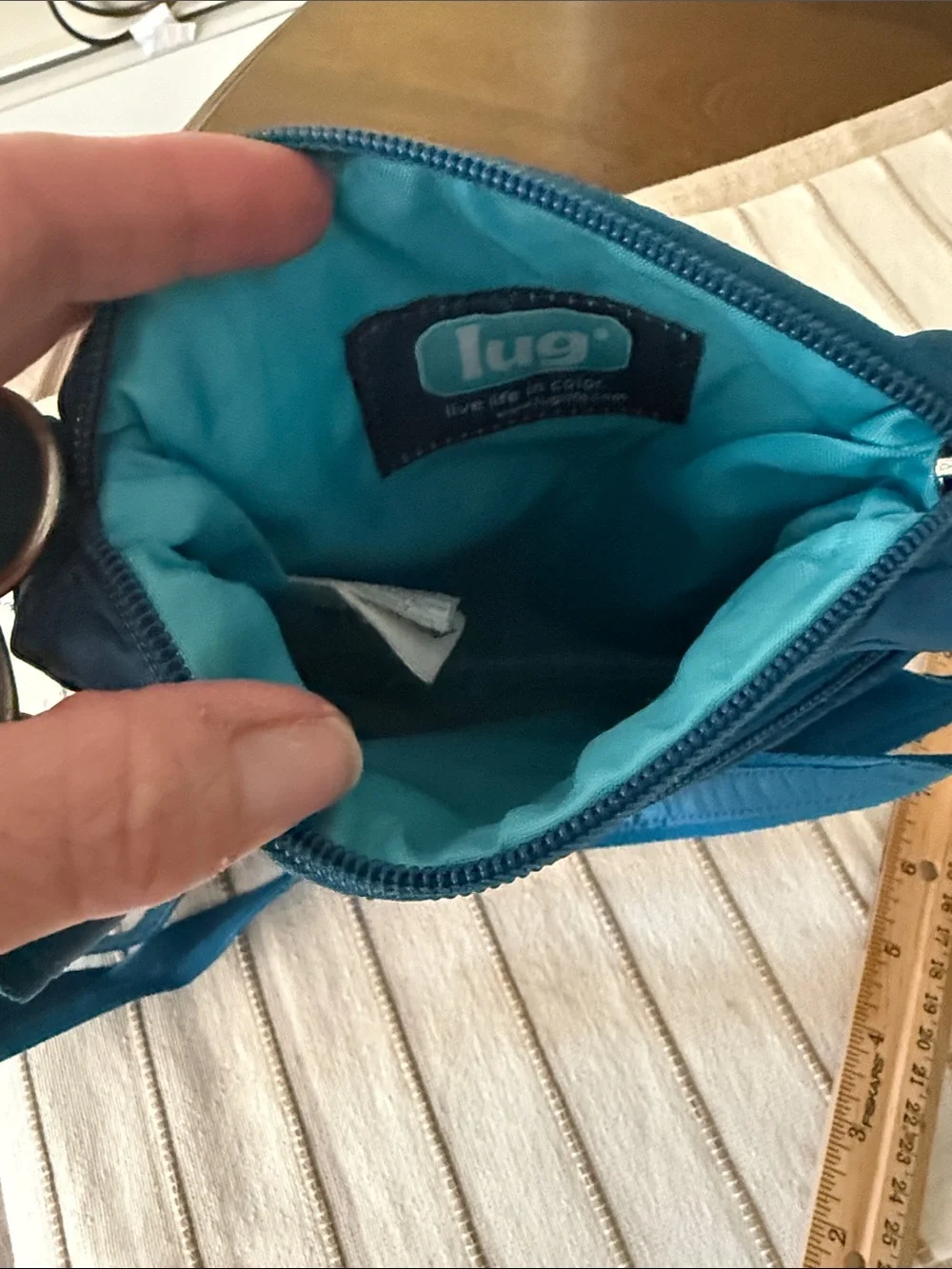 lug Quilted Crossbody Bag in Teal